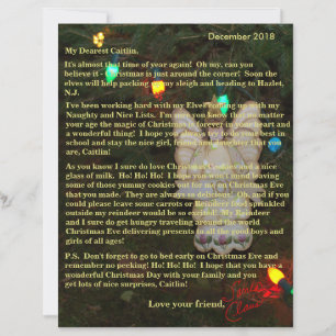 Personalised Letters from Santa Angel Lights