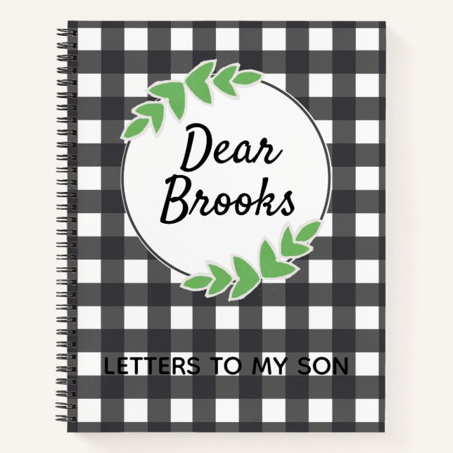 Personalised Letters To My Son Journal (Front)