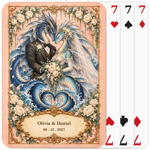 Personalised Leviathan Bride & Groom Wedding Favou Playing Cards