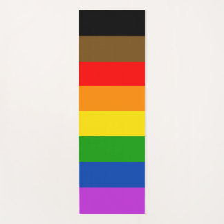 Personalised LGBTQ People of Colour Inclusive Flag Yoga Mat