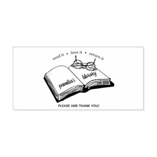 Personalised Library Stamp Read It Love It Return