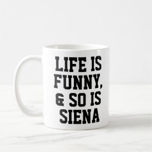 Personalised Life is Funny Humour Quote Slogan Mug