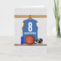 Personalised Light Blue Orange Basketball Jersey