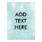 Personalised Light Blue Paper Background Print