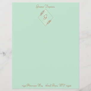 Personalised Light Blue Stationery Sheet