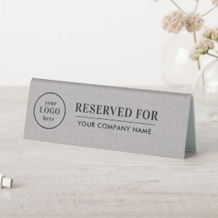Personalised Light Grey Linen Black Typography