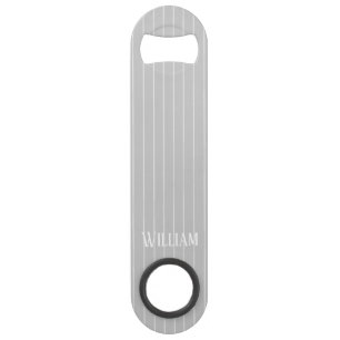 Personalised light grey pinstripes
