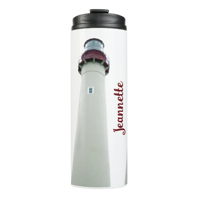 Personalised Lighthouse Thermal Tumbler (Front)