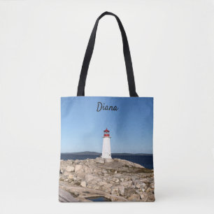 Personalised Lighthouse Tote Bag
