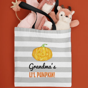 Personalised Lil Pumpkin Halloween Tote Bag