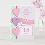 Personalised Lilac Special age Birthday Card<br><div class="desc">Perfect card for an 18th,  21st,  40th,  in fact any age. Customise your card for any person or occasion</div>