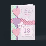 Personalised Lilac Special age Birthday Card<br><div class="desc">Perfect card for an 18th,  21st,  40th,  in fact any age. Customise your card for any person or occasion</div>