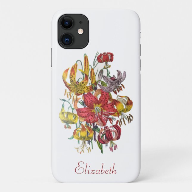 Personalised Lilies Case-Mate iPhone Case (Back)