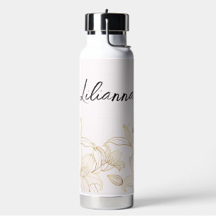 Personalised Lilies Water Bottle