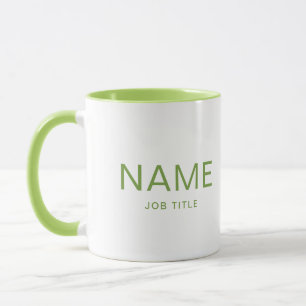 Personalised Lime Combo Mug with Your Name