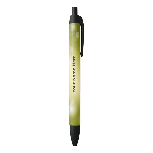 Personalised Lime Green Ink Pens (Bottom (Vertical))