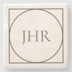 Personalised limestone coasters
