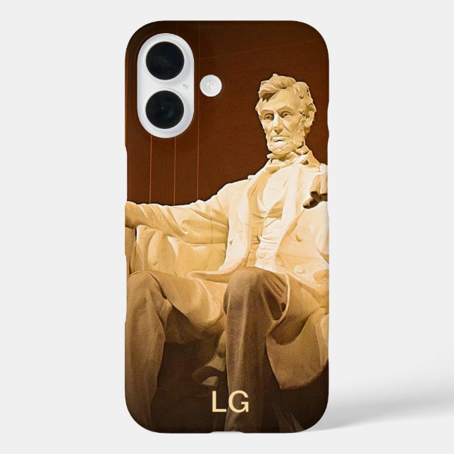 Personalised Lincoln Memorial Apple iPhone Case (Back)