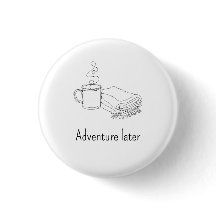 Personalised Line Art Camp Mug Button