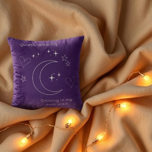 Personalised Line Art Celestial Throw Pillow