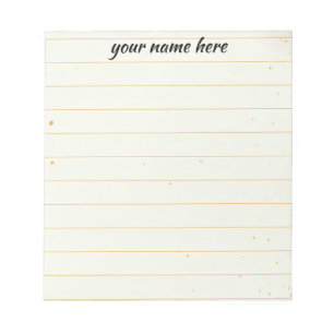 Personalised Lined Notepad