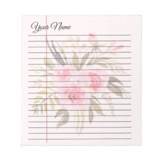 Personalised Lined Notepad