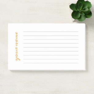 Personalised Lined Post It Notes