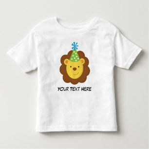 Personalised Lion Birthday T Shirt For Boys