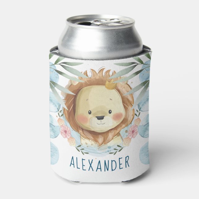 Personalised Lion Party Can Cooler (Can Front)