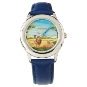 Personalised Lions on the Savannah  Watch