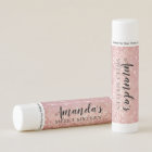 Personalised Lip Balm Party Favour | Rose Gold