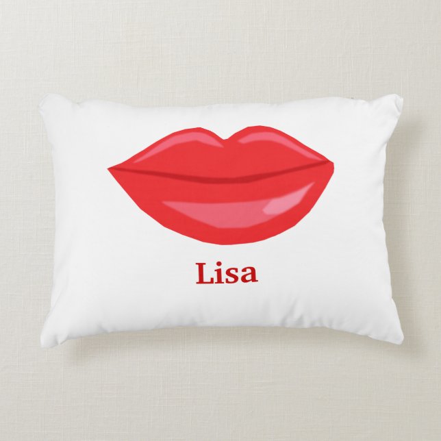 Personalised Lips Pillow (Front)