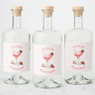 Personalised Liquor Bottle Label Cocktail Design