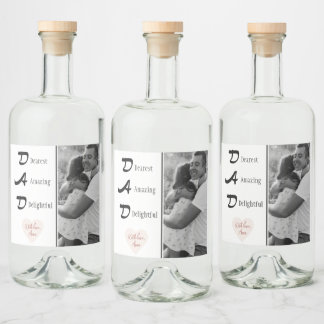 Personalised Liquor Bottle Labels | Gift for Dad