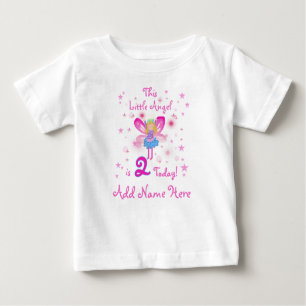 Personalised LIttle Angel 2nd Birthday Tshirt