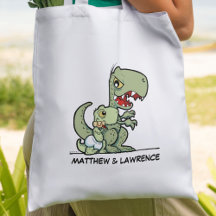 Personalised Little Brother T-Rex Dinosaur Name
