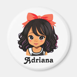 Personalised Little Girl of Colour Magnet