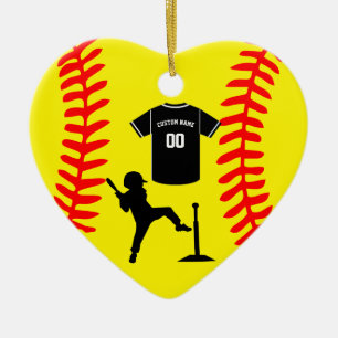Personalised Little League Christmas Ornament,  Ceramic Ornament