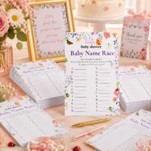 Personalised Little Love Bug Baby Name Race Game