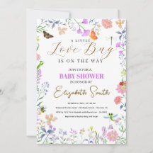 Personalised Little Love Bug Baby Shower