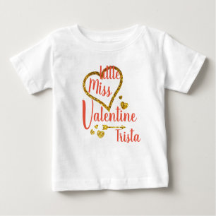 Personalised Little Miss Valentine Shirt