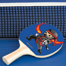 Personalised Little Ninja Ping Pong Paddle