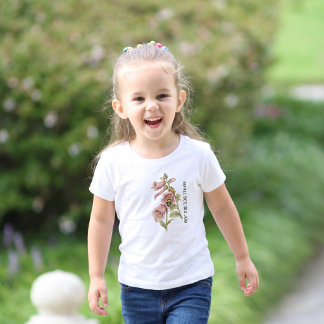 Personalised Little Pollinators | Small Bee Floral Toddler T-Shirt