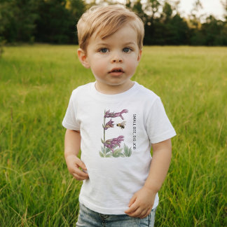 Personalised Little Pollinators Small Bee Toddler T-Shirt