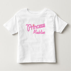 Personalised Little Princess graphic text girls Toddler T-Shirt