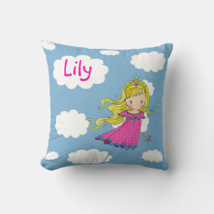 Personalised Little Princess Throw Pillow