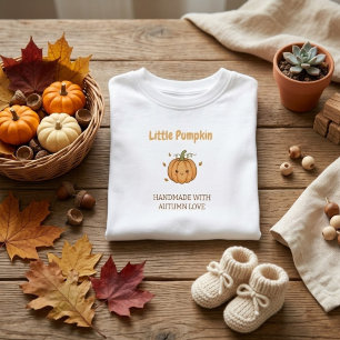 Personalised Little Pumpkin Baby Blanket T-Shirt