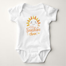 Personalised "Little Sunshine" Baby Bodysuit