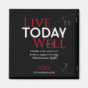 Personalised   LIVE TODAY WELL   Christian Magnet