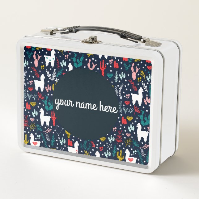 Personalised Llama Lunch Box (Front)